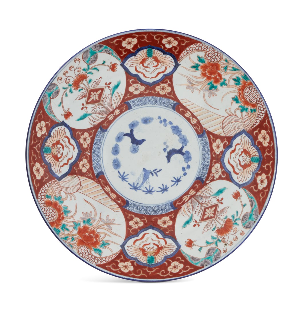 Large Japanese Imari Porcelain Charger (1 of 2)