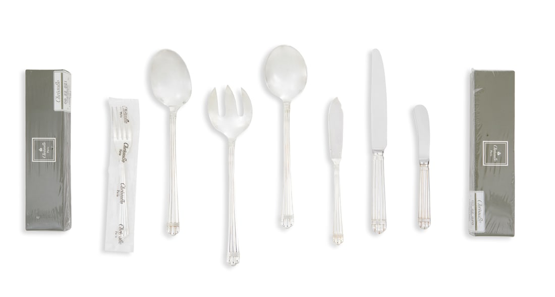 Christofle "Aria" Silverplate Fish Set (1 of 4)