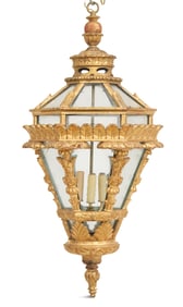 Italian Neoclassical Giltwood Lantern