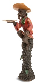 Venetian Carved and Painted Monkey Card Holder