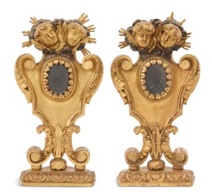 Handsome Italian Baroque Giltwood Reliquaries