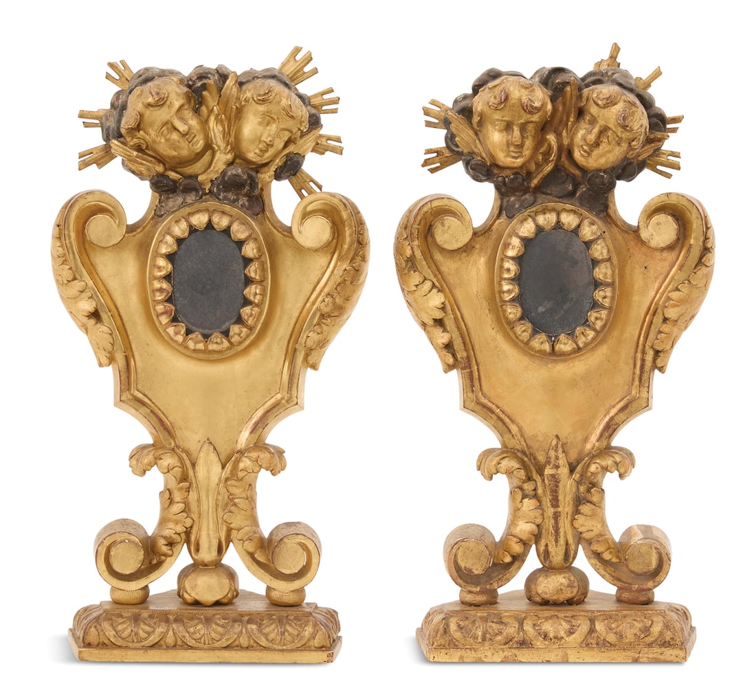 Handsome Italian Baroque Giltwood Reliquaries (1 of 4)