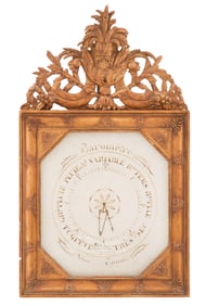 French Restauration Giltwood Barometer