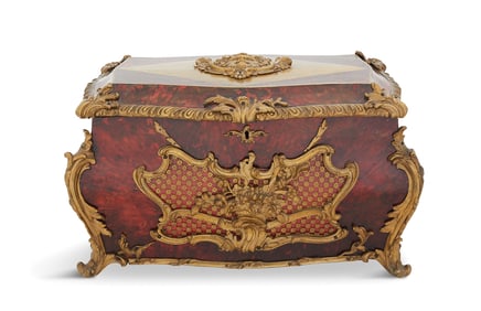 Bronze-Mounted Tortoiseshell Jewel Casket