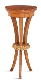 Biedermeier Fruitwood and Parcel-Gilt Side Table