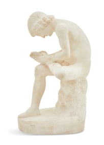 Italian Grand Tour Alabaster "Spinario" Sculpture