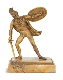 Bronze and Marble Figure of Titus Tatius