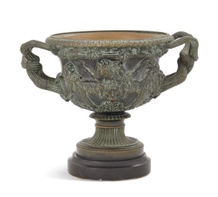 Grand Tour Gilt-Bronze Warwick Vase