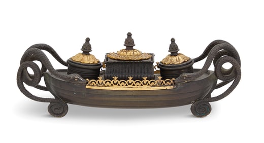 Grand Tour Bronze Encrier