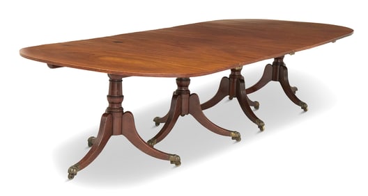 Irish Regency Mahogany Dining Table