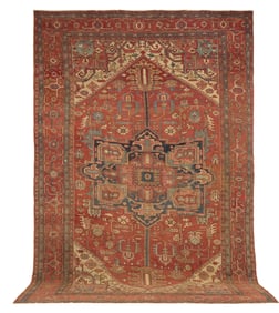 Antique Serapi Carpet