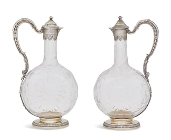 Pair of Belle Epoque Decanters