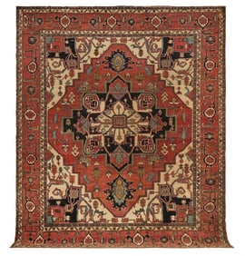 Semi-Antique Heriz Carpet