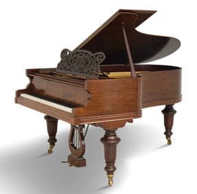 John Brinsmead & Sons Mahogany Baby Grand Piano