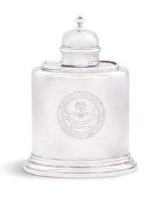 Edwardian Britannia Silver Tea Caddy