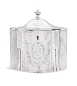 Late Georgian Sterling Silver Tea Caddy