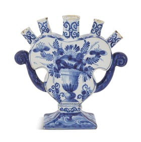 Signed Dutch Delft Tulipiere