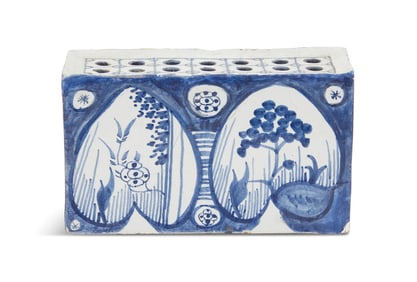 English Delft Flower Brick