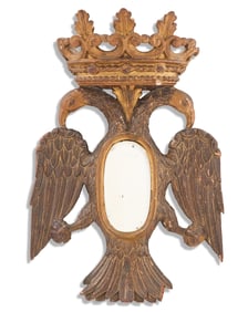 Italian Parcel-Gilt "Habsburg Eagle" Mirror
