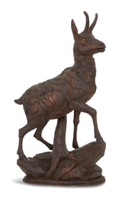 Impressive Swiss Black Forest Carved Pine Figure