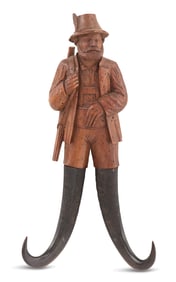 Black Forest Lindenwood and Horn Whip Hook