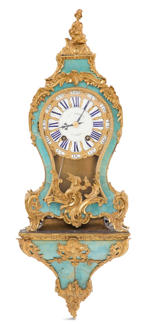 Louis XV "Corne Bleu" Bracket Clock (1 of 4)