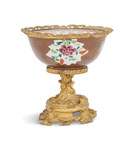 Bronze-Mounted Batavia Ware Bowl