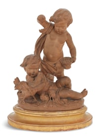 Napoleon III Terracotta Figural Group