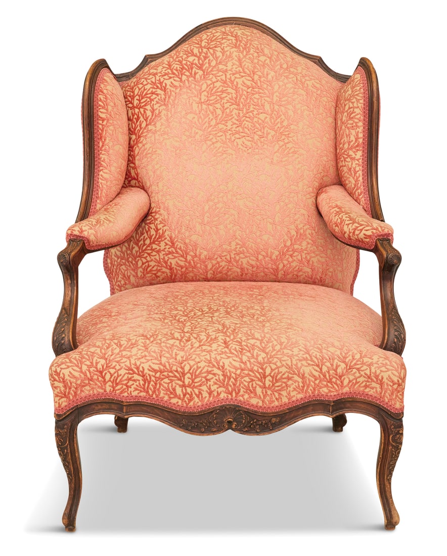 Louis XV Walnut Fauteuil a Oreilles (1 of 3)
