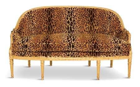 Danish Louis XVI Giltwood Settee