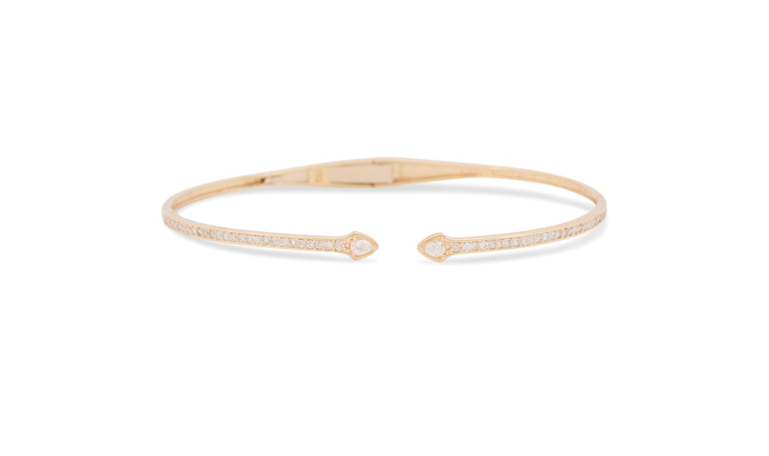 Diamond Snake Bangle Bracelet (1 of 1)