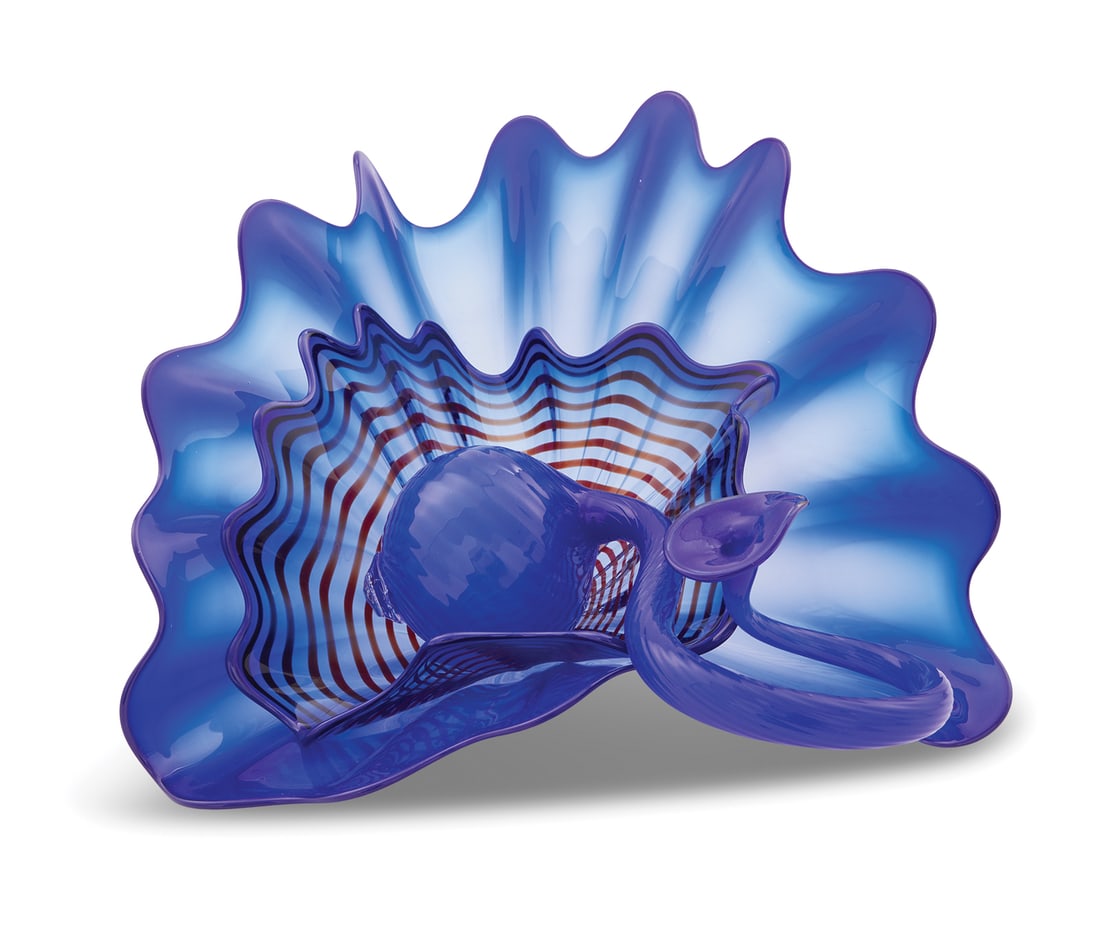 Chihuly Byzantine Blue Three-Piece "Persian" Set (1 of 6)