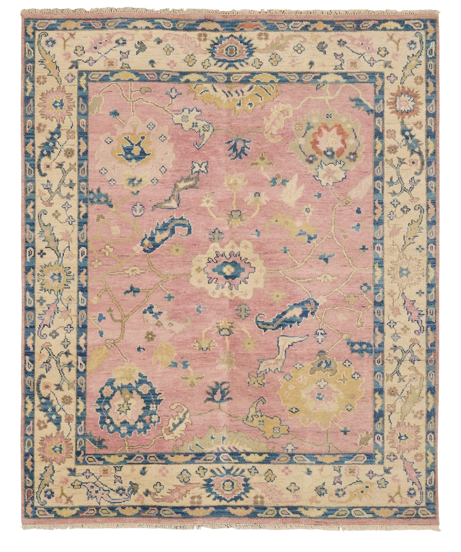 Turkish Angora Oushak Carpet: Turkish Angora Oushak Carpet 8' 1" x 10'
