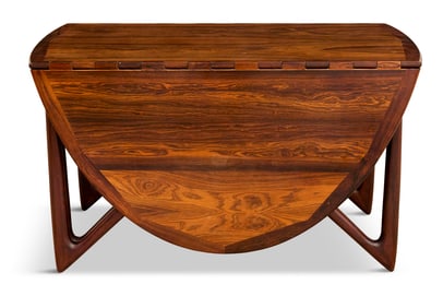 Kurt Ostervig Danish Modern Rosewood Dining Table