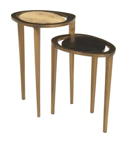 R&Y Augousti, Paris "Peacock" Nesting Tables