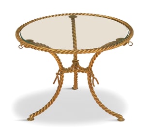 Gilt-Metal Occasional Table