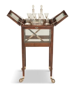 French Art Deco Metamorphic Cave a Liqueur Table