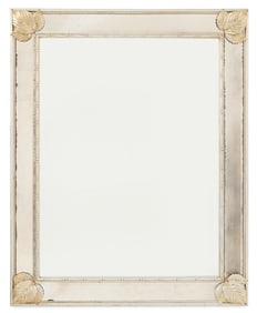 LaBarge Silver Giltwood Mirror