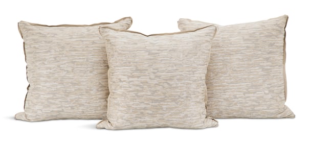 Suite of Three Custom Contemporary Pillows