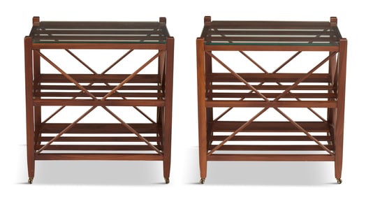 Pair of Mahogany Drinks Tables