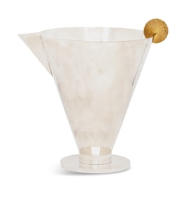 Silverplate and Brass "Jazz" Ice Bucket