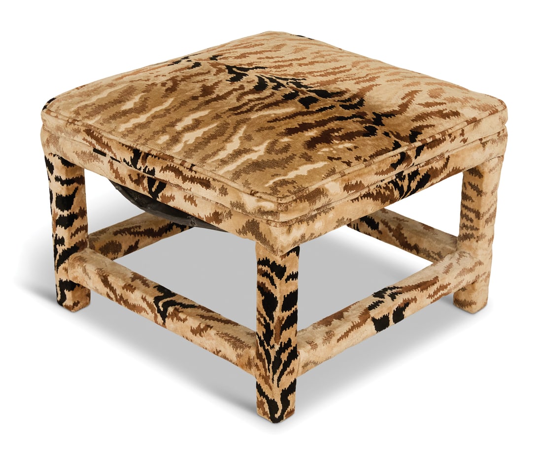 Large Upholstered Footstool (1 of 3)