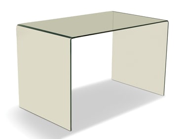 Glass "Waterfall" Desk/Console