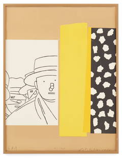 Eduardo Arroyo (Spanish, 1937-2018): Ü Eduardo Arroyo(Spanish, 1937-2018)"Personnages", 1988lithograph in colorspencil-signed and dated lower right, marked artist proof lower left, inscribed "Pour Claude" lower cente