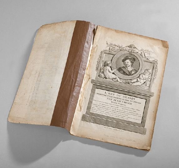 After Jean Cousin the Younger (ca. 1522-1595): After Jean Cousin the Younger (ca. 1522-1595), L'Art du Dessin, Paris: Chez Jean, n.d. [ca. 1790], folio, designs by Pierre-Thomas LeClerc (b. 1740), twelve pages of text and twenty-four plates, in pu