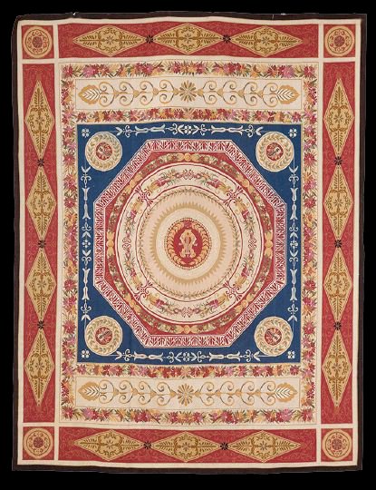 Aubusson Carpet: Aubusson Carpet, 7'9" x 10'.
