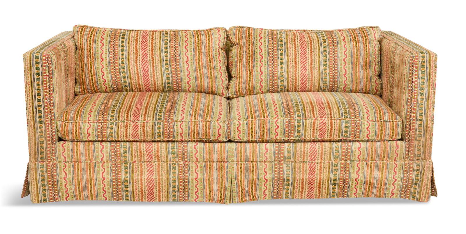 Contemporary Sofa in Clarence House Velvet (1 of 3)