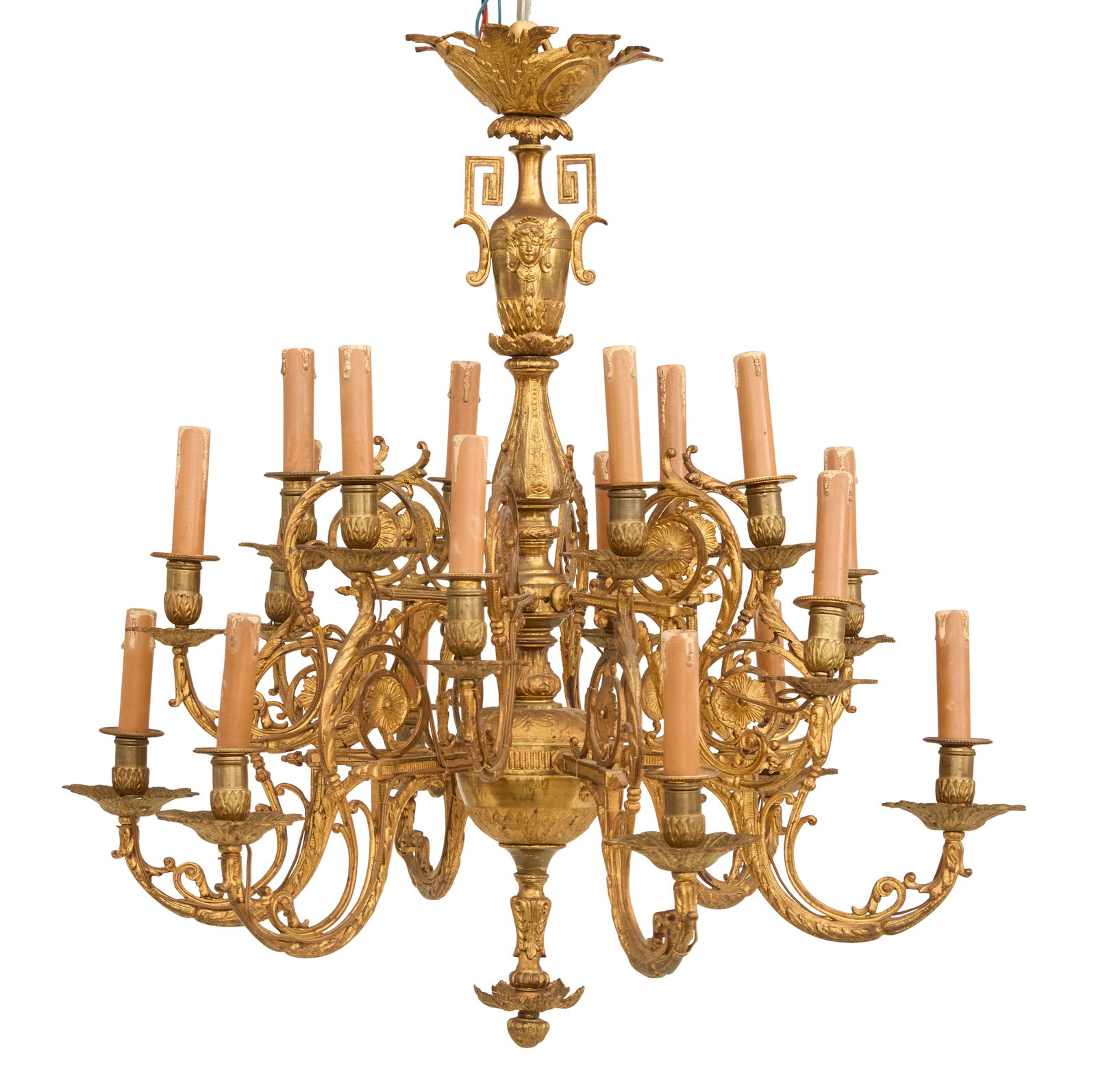 French Neo-Grec Gilt-Bronze Chandelier (1 of 1)