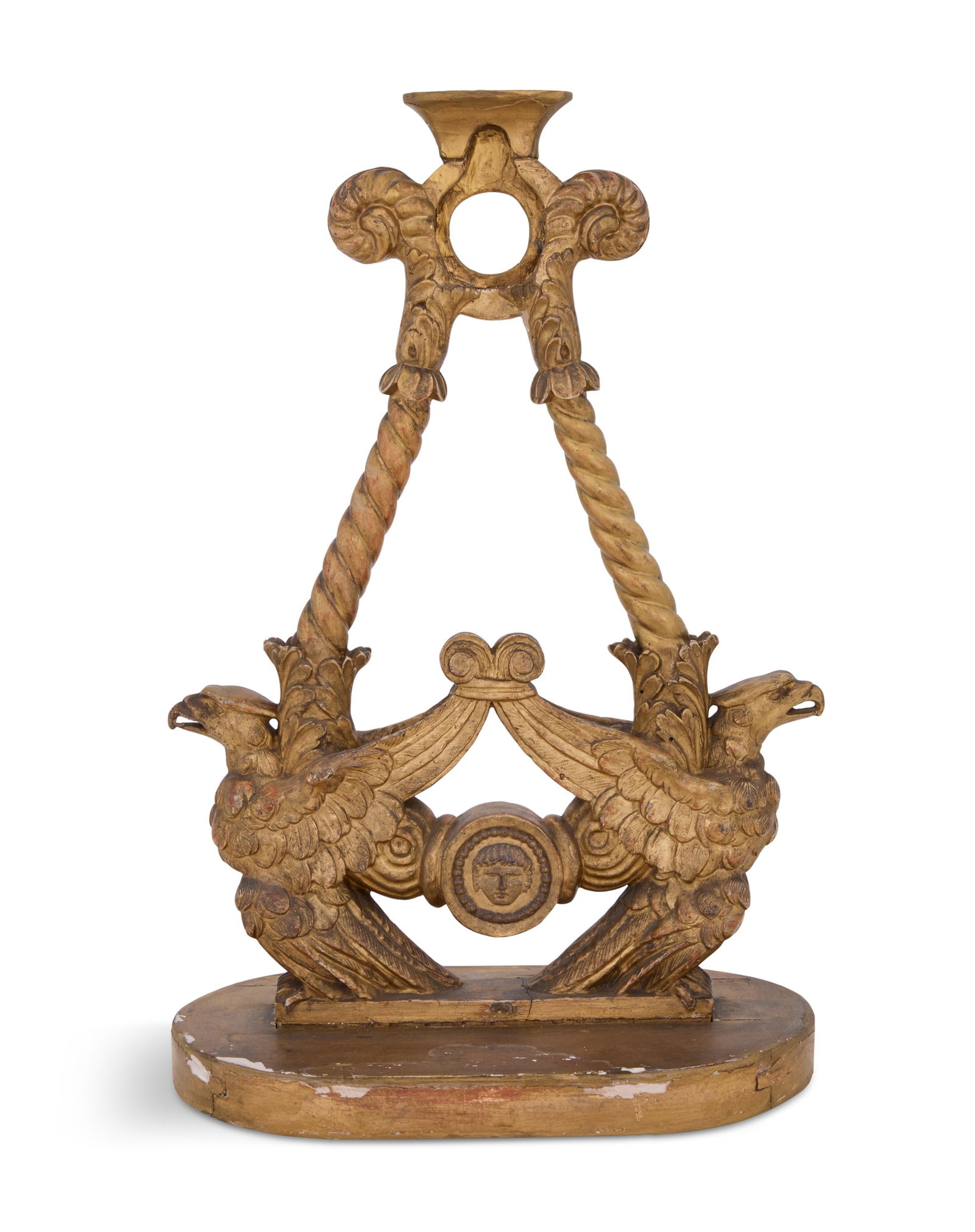 Giltwood Pocket Watch Stand in the Empire Taste (1 of 2)
