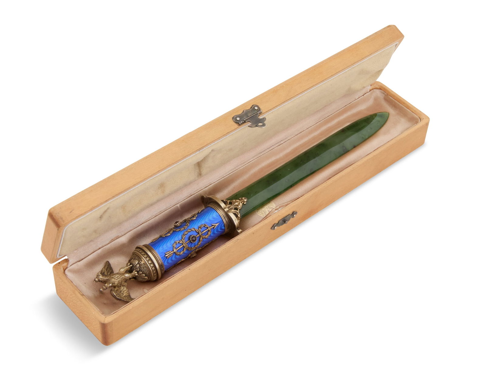 Faberge-Style Enamel and Jade Paper Knife (1 of 3)
